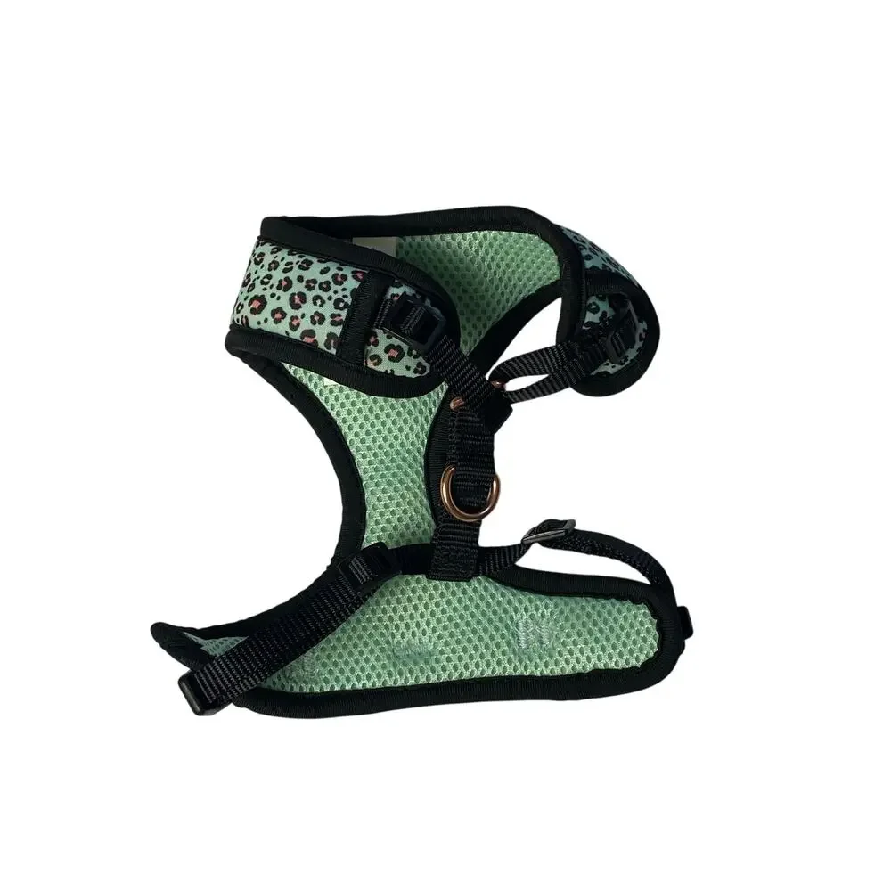 Top Paw Green Animal Print Dog Harness Size X-Small